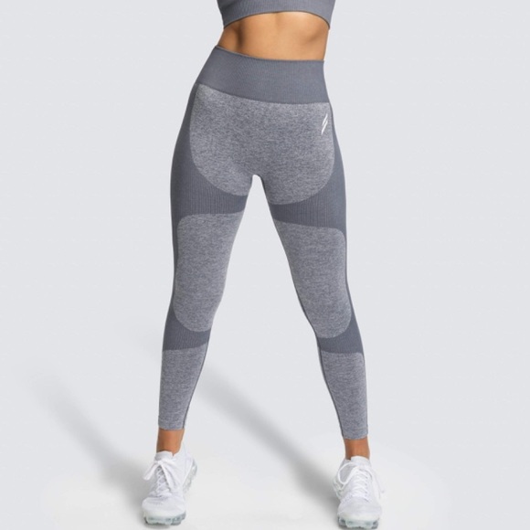 DYE- IMPACT SEAMLESS LEGGINGS - GREY MARL - Picture 7 of 11